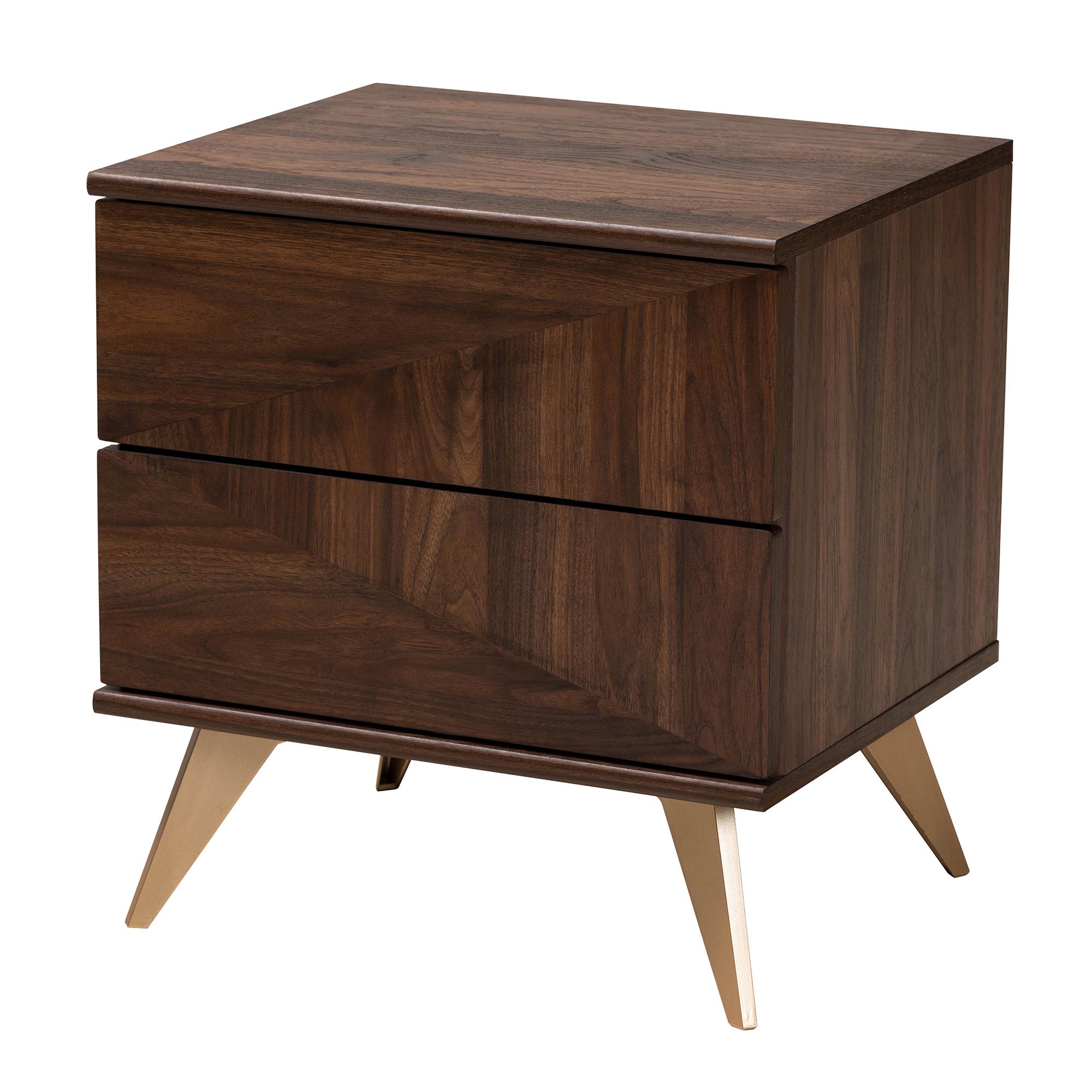 Baxton Studio Graceland Mid Century Modern Transitional Walnut